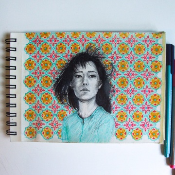 portrait-pattern-sun-lost-coloured-pencils